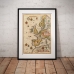 Vintage Map Poster - Maritime Europe 1583